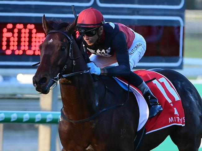 Axe wins the Benchmark 85 Handicap at Doomben on May 15 2021. Photo: Grant Peters/ Trackside Photography.