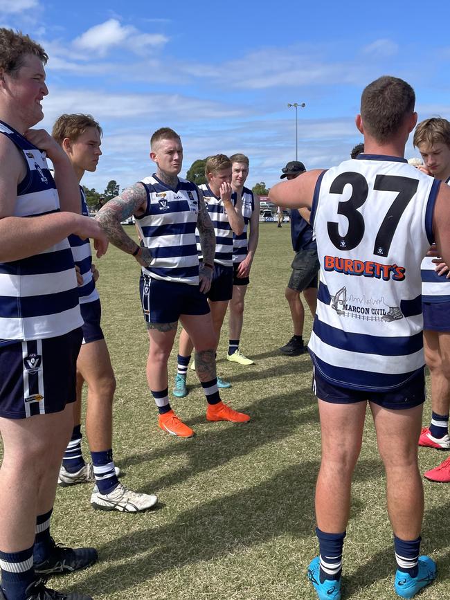 Beams at the Pearcedale huddle.