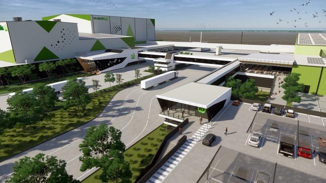 Artists’ impression of Woolworths’ proposed high-tech facilities in Moorebank Logistics Park. Picture: Supplied