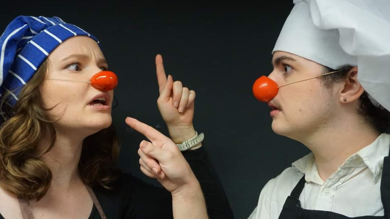 CLASS CLOWNS: Ashlynn Pairgi (left) and Wren Condren from You Me Three Clown Co are bringing their hilarious new kids show The Most Spectacular Cake! to the Empire Theatre these school holidays. Pictures: Contributed