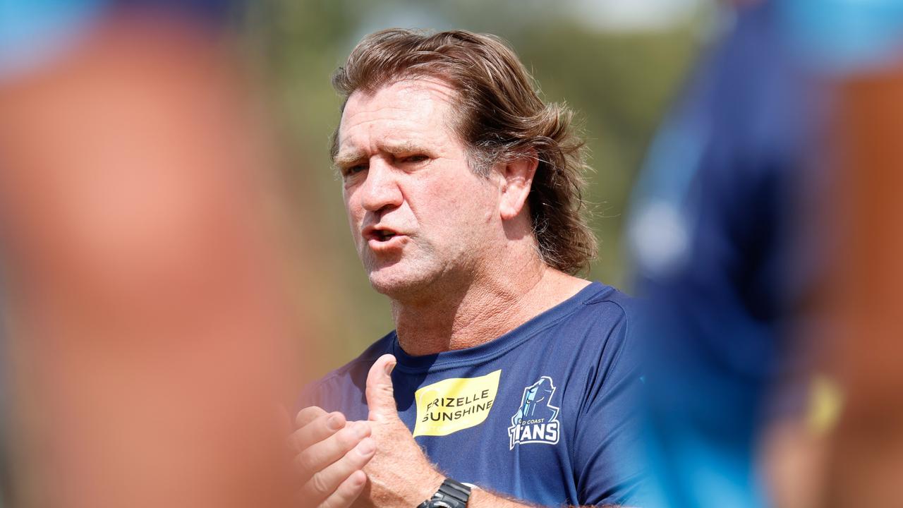 Hasler has a lot on his plate trying to secure Gold Coast’s first win of 2024. Picture: Supplied