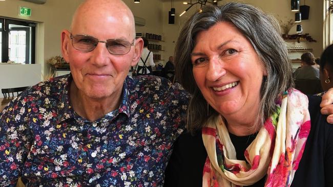 John Street and his wife Mary-Kate Pickett in May 2022. John utilised Tasmania's voluntary assisted dying laws during 2023. Picture: Supplied