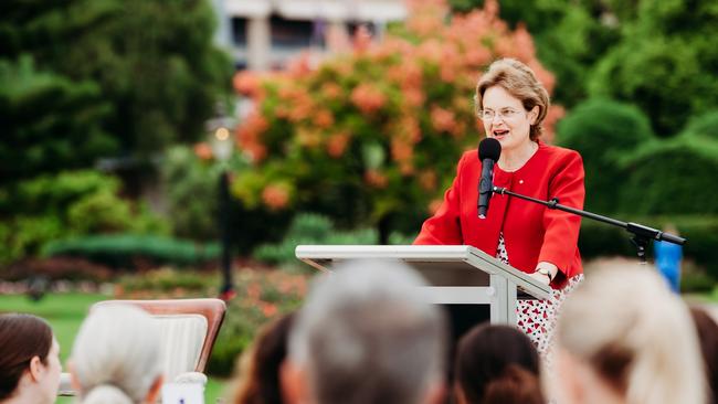 Her Excellency the Honourable Frances Adamson AC during International Women's Day.