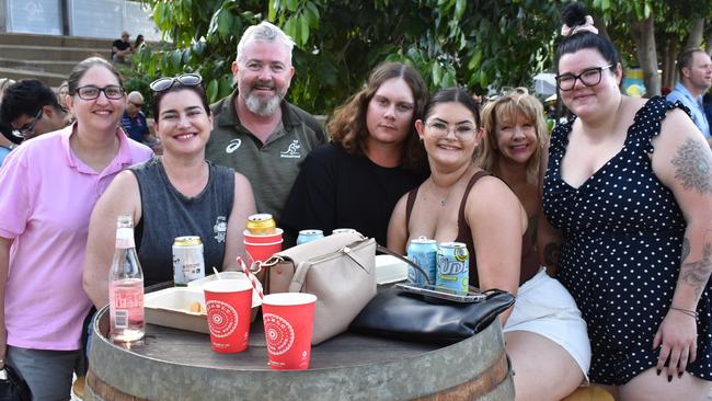 Patrons enjoying the Capricorn Food and Wine Festivalâ€™s Big Beer Festival, Rockhampton Riverside Precinct, March 19, 2022.