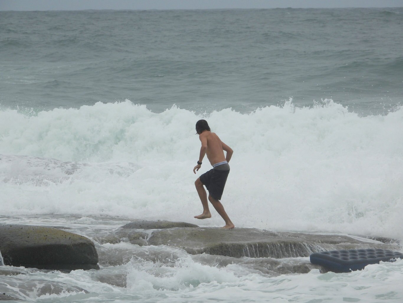 Surfers make the most of the swell times at Pt Cartwright on the Sunshine Coast.