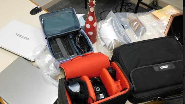 Items allegedly found following the robbery of an Oakhurst home.