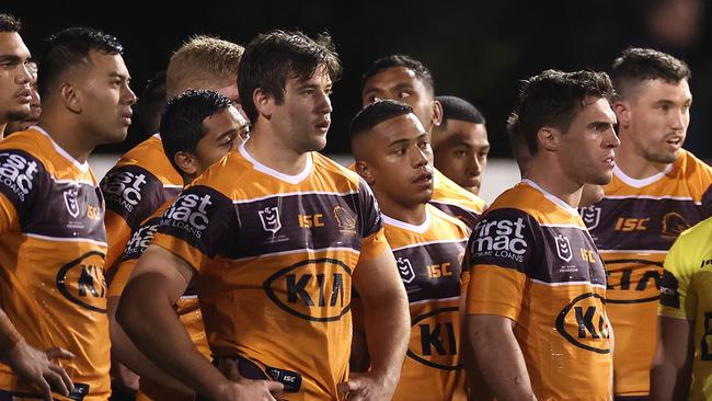 The Broncos had nothing to offer, conceding 26 points in the first half. Picture: Getty Images.