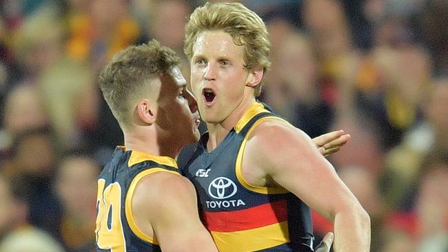 Rory Sloane and Adelaide are in pole position. Picture: AAP
