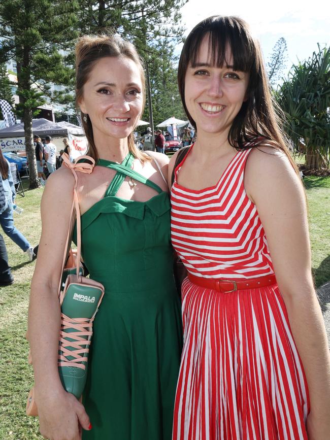 Hannah Ware and Kristi Mickey at Cooly Rocks On festival. Picture: Annette Dew
