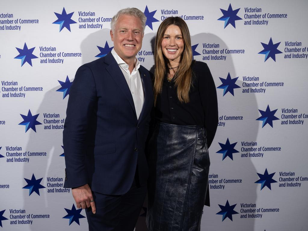 Arron Wood and his running mate Erin Deering. Picture: Kit Edwards