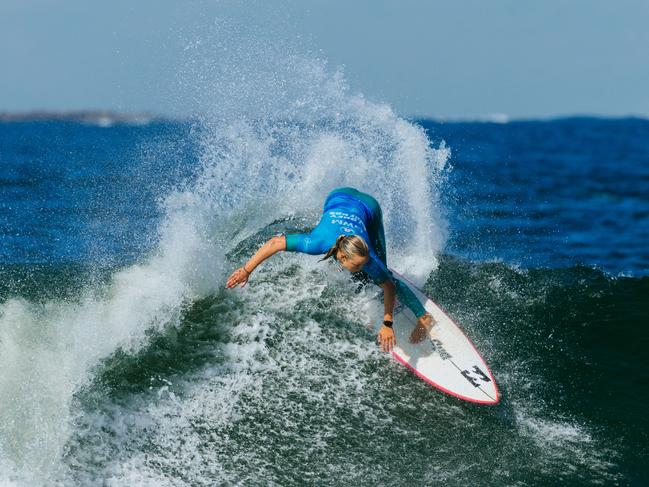 Isabella Nichols of Australia surfs in Heat 2 of the Semifinals at the GWM Sydney Surf Pro on May 14, 2024 at Narrabeen, New South Wales, Australia. Picture: Cait Miers/Getty Images