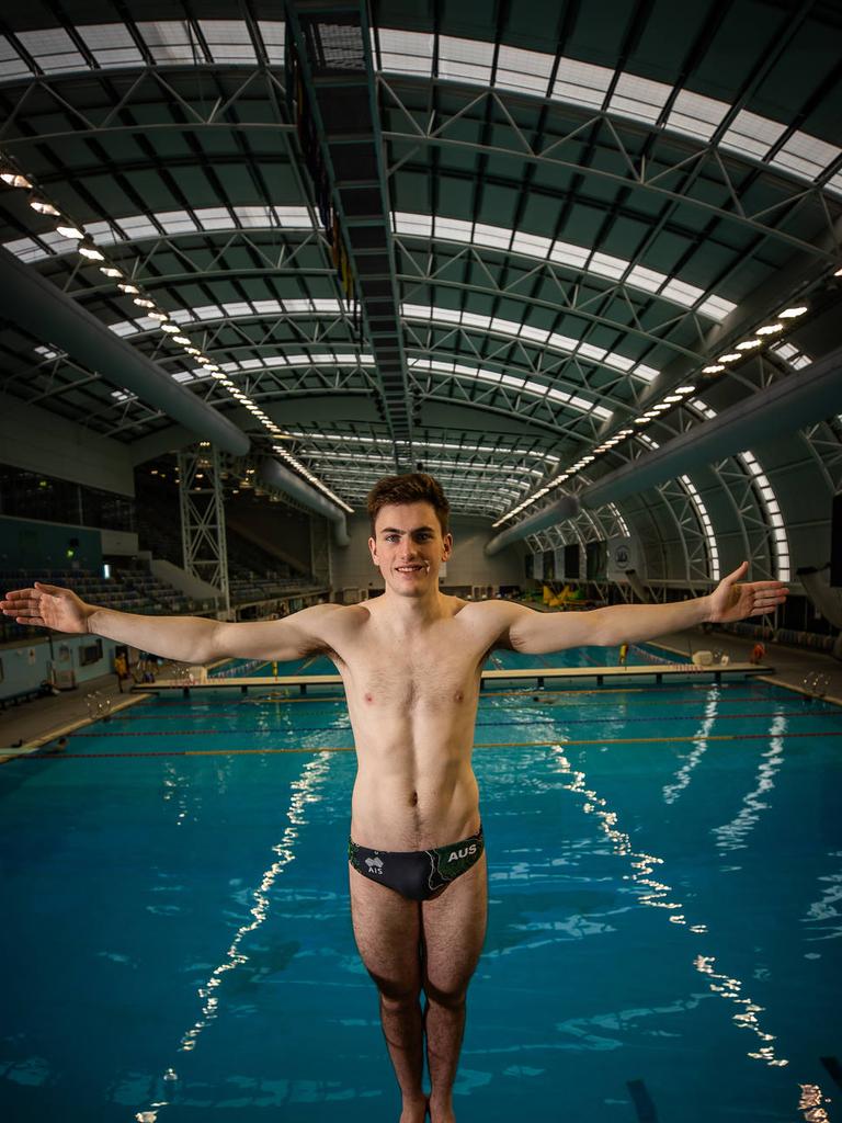 Diver Jaxon Bowshire has just been selected for the Olympics, pictured on June 20th, 2024, at the SA Aquatic Centre in Oaklands Park. Picture: Tom Huntley