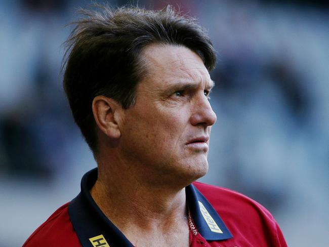 AFL Round 19- Melbourne v Brisbane Lions at Etihad Stadium. Coach Paul Roos.. 3rd August 2014. Picture : Colleen Petch