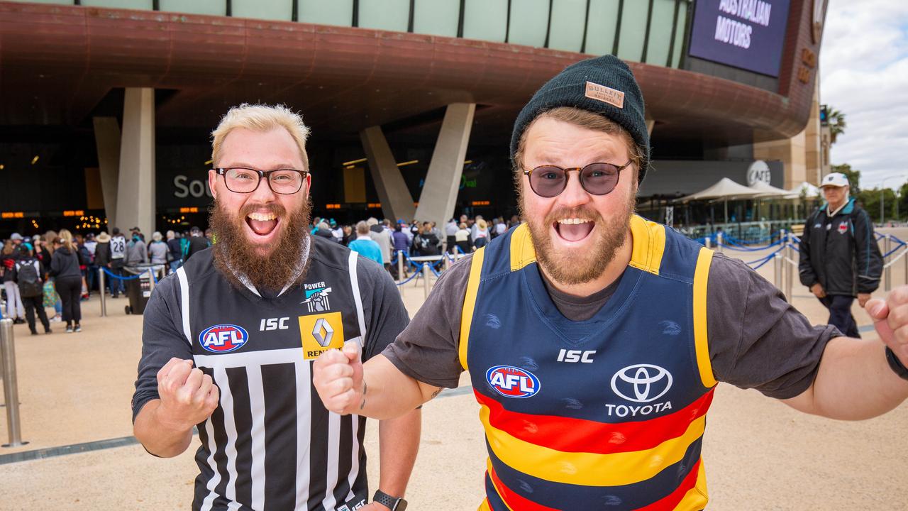 The game is the biggest football fixture of the year for South Australian footy fans. Picture: Ben Clark