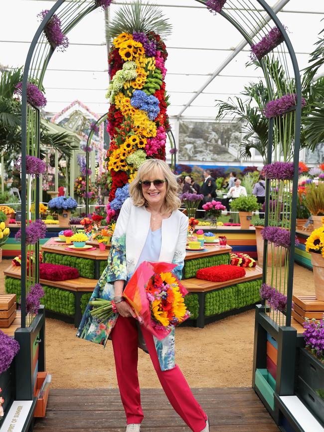 Model Twiggy at the Marks and Spencer Garden. Picture: Chris Jackson/Getty Images