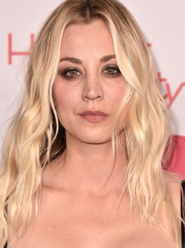 Kaley Cuoco: “I cried all night long.” Picture: AFP