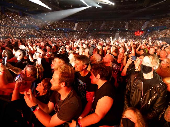 KISS play the Brisbane Entertainment Centre. Picture: Steve Pohlner