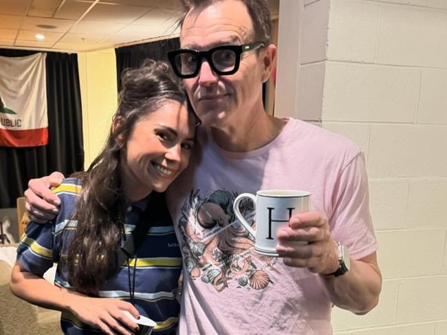 Amy Shark with Blink-182's Mark Hoppus.