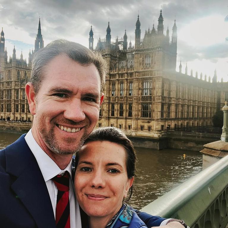 NSW Housing Minister Rose Jackson and husband Sam Crosby. Picture: Instagram