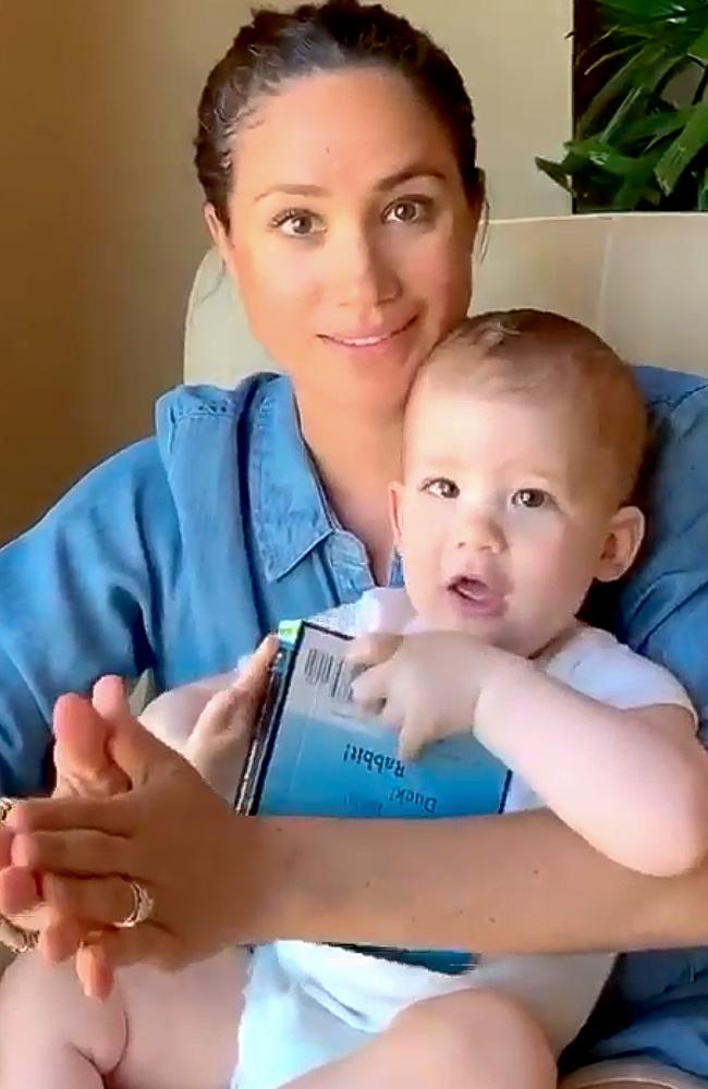 Last year, Meghan shared a video of herself reading a book to Archie on his first birthday.