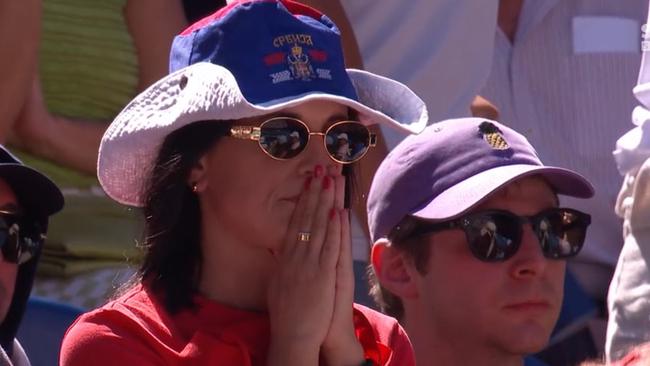 The disbelief was palpable. Photo: Channel 9