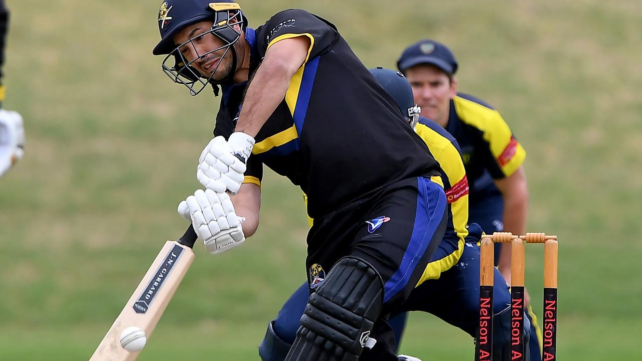 VSDCA - Chris Spinella hits out for St Bernard’s. Picture: Andy Brownbill