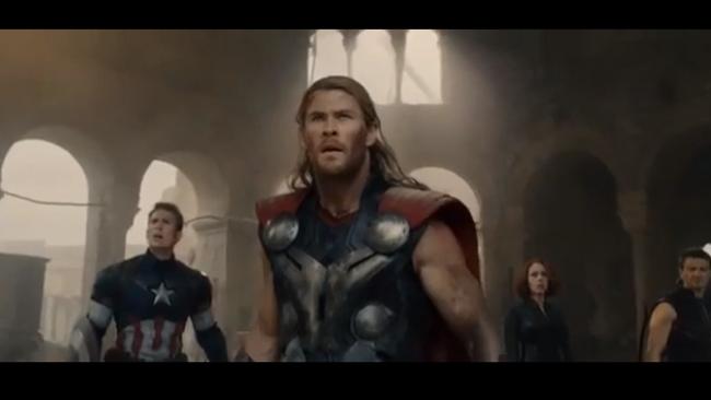 Australian star ... Chris Hemsworth is back as Thor in the upcoming film Avengers: Age of Ultron.