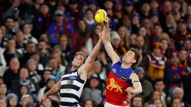 Tom Hawkins was one of the Cats’ best. Picture: Michael Willson/AFL Photos via Getty Images