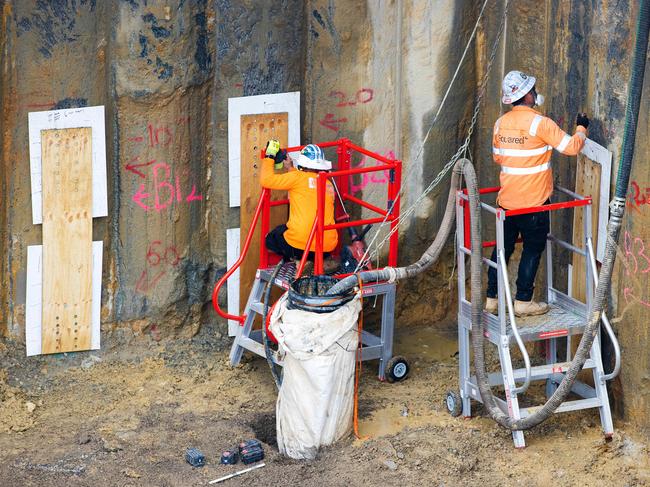 Work is underway at the Burwood site. Picture: Mark Stewart