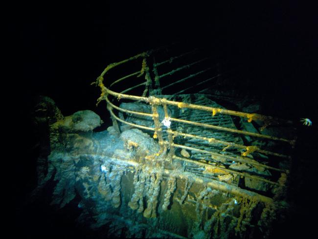 The bow of the Titanic. Picture: AFP