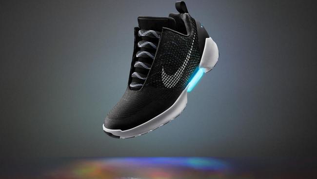 The HyperAdapt 1.0: Nike’s first self-lacing sneaker. Picture: Nike