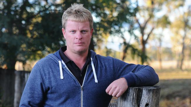 Brad Hudson, a horse breeder whose property was 400m from the Oakey base. Hudson has suffered testicular cancer and the bore water Hudson’s family drank had 23 times the maximum allowable levels of PFAS. Picture: David Martinelli