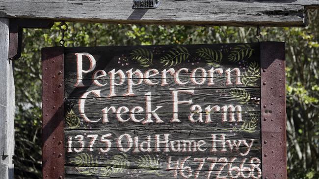 The Peppercorn Creek Farm in Picton. Picture: Sam Ruttyn