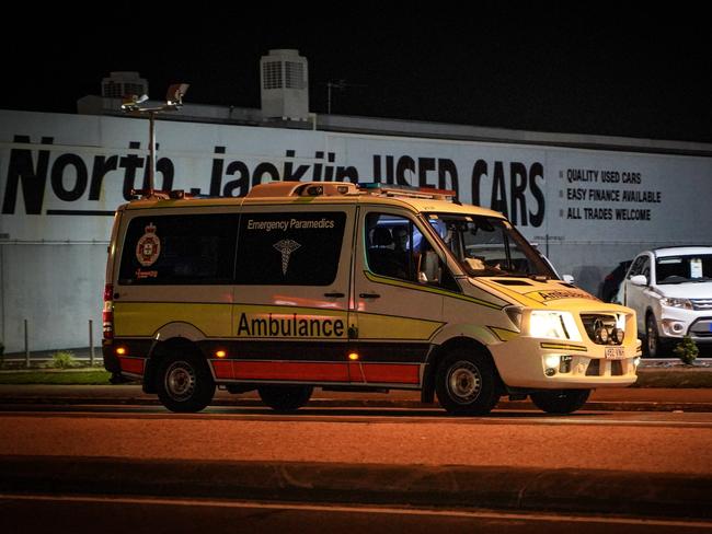 Mackay QAS ambulance night generic . Picture: Heidi Petith