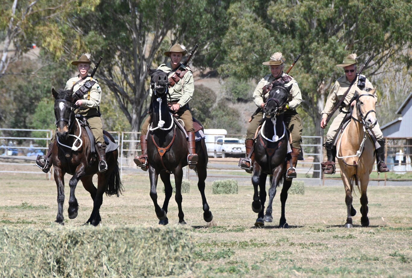 Queensland Mounted Infantry Challenge at the Toowoomba Showgrounds.