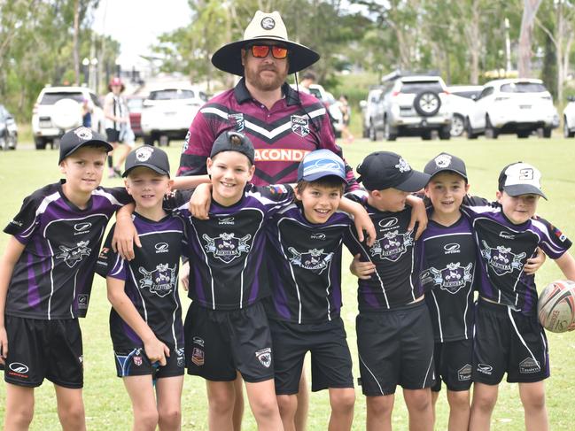 The Rebels under-10 boys team at the Red Rooster Junior Touch Carnival at Cyril Connell Fields, Rockhampton, on November 5, 2022.