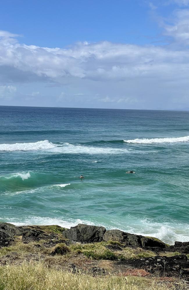 Surfers at Sawtell on the NSW coast. Picture: Rae Wilson