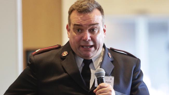 Salvation Army Major Brendan Nottle said young people who found themselves without a job were left feeling ‘angry and locked out’. Picture: Hamish Blair