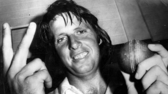 Fiery paceman Jeff Thomson after a game in the early 1970s