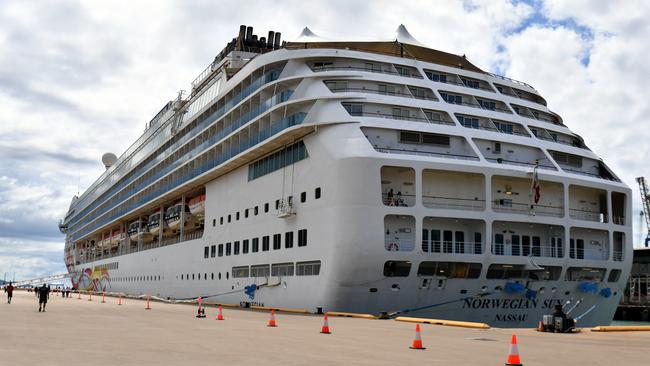 Norwegian Sun is the last cruise ship to arrive at Port of Townsville for the 2024-25 season... by the first ship of the 2025-26 season is only three months away. Picture: Evan Morgan