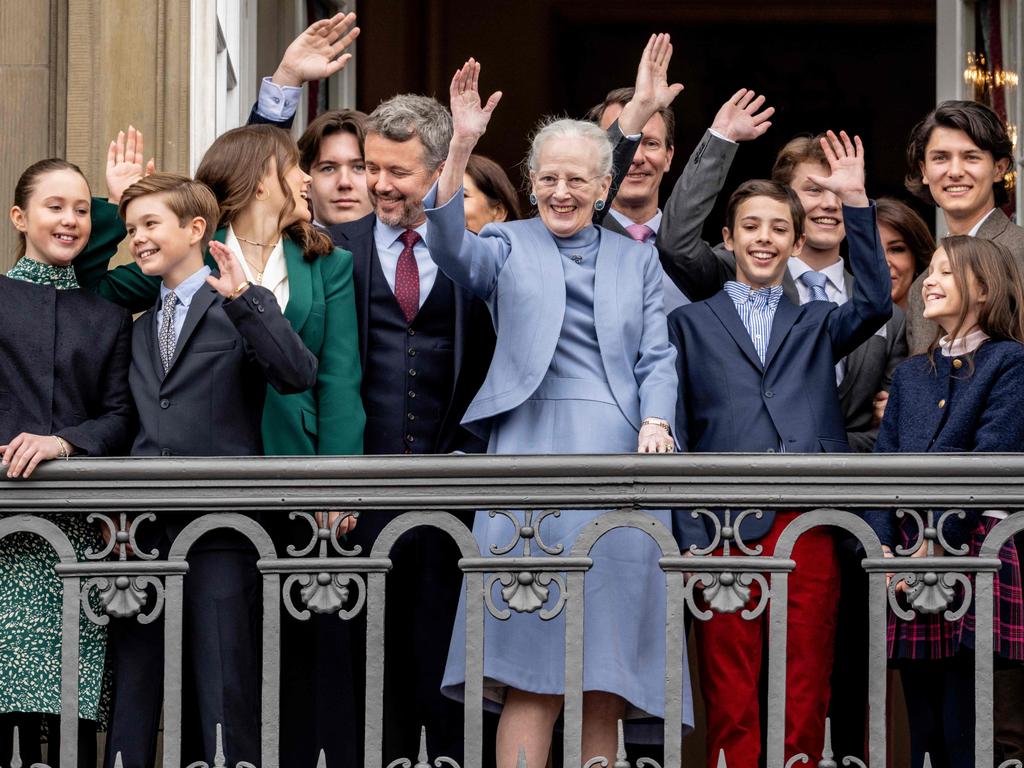 Queen Margrethe celebrated her 83rd birthday with family in Denmark. Picture: AFP