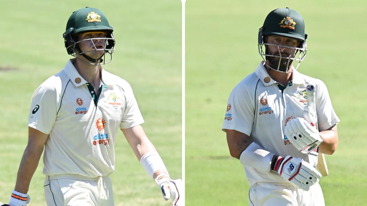 It was a mixed first day for the Aussies, especially Steve Smith and Matthew Wade.