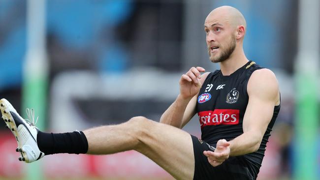 Ben Reid is pressing to feature in Collingwood’s preliminary final. Picture: Michael Klein.