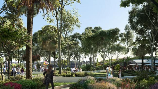 The new green space will be opened up to the public for the first time in the coming months. Picture: Supplied