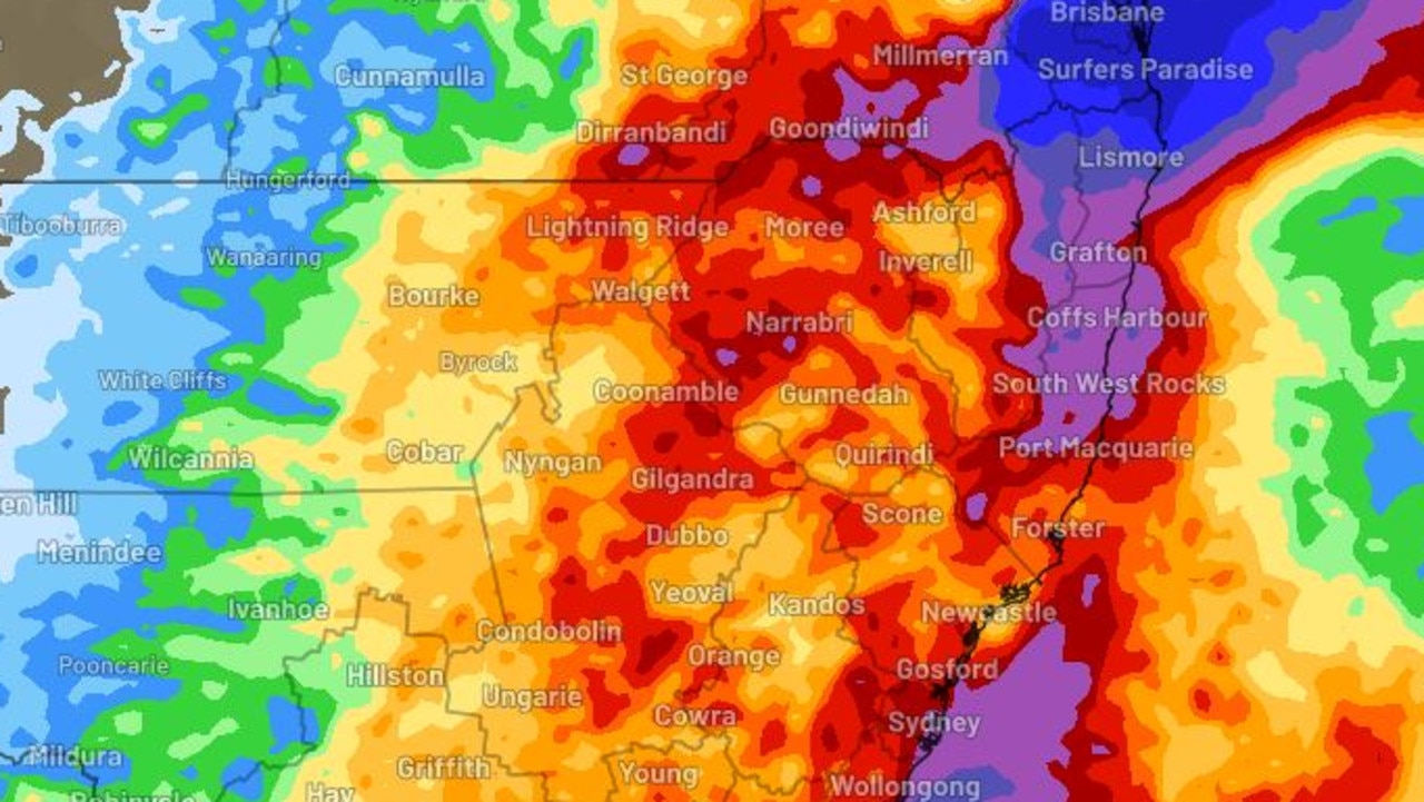 The wild weather expected to worsen in the coming days. Picture: NSW Incident Alerts/Facebook