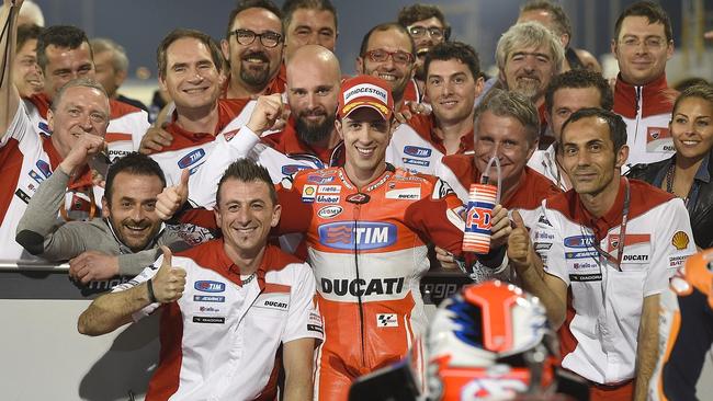 Dovizioso takes pole for MotoGP opener