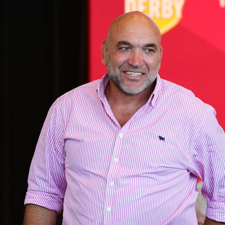 Gorden Tallis mingles with guests at the Queensland 2020 NRL Season Launch. Photo Lachie Millard