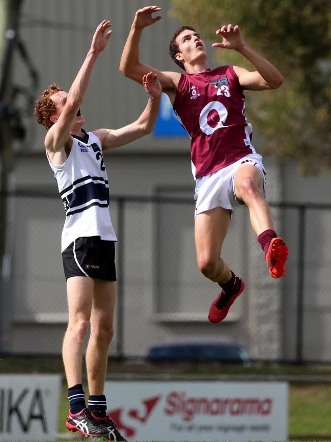 Shawn Watson (right) playing for Queensland in 2016. Picture: Mark Dadswell