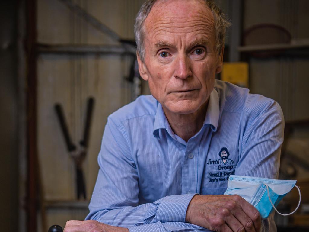 Jim’s Mowing founder Jim Penman has written another blistering open letter to the Victorian government. Picture: Jason Edwards