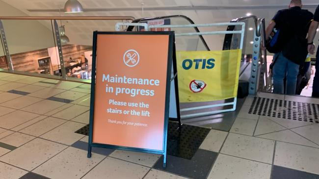 The broken down escalators at Townsville airport are to be replaced.